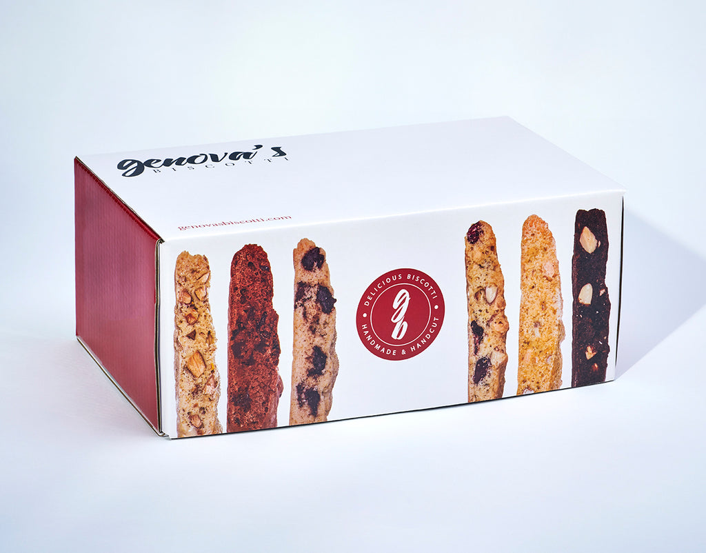 Double Chocolate Almond Biscotti - Genova's Biscotti. World's Greatest Handmade Biscotti.